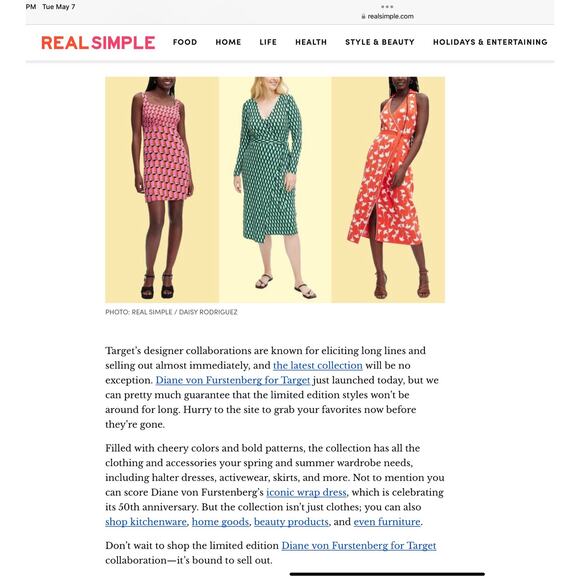 Diane von Furstenburg x Target Disco Zebra Robe - Picture 7 of 8